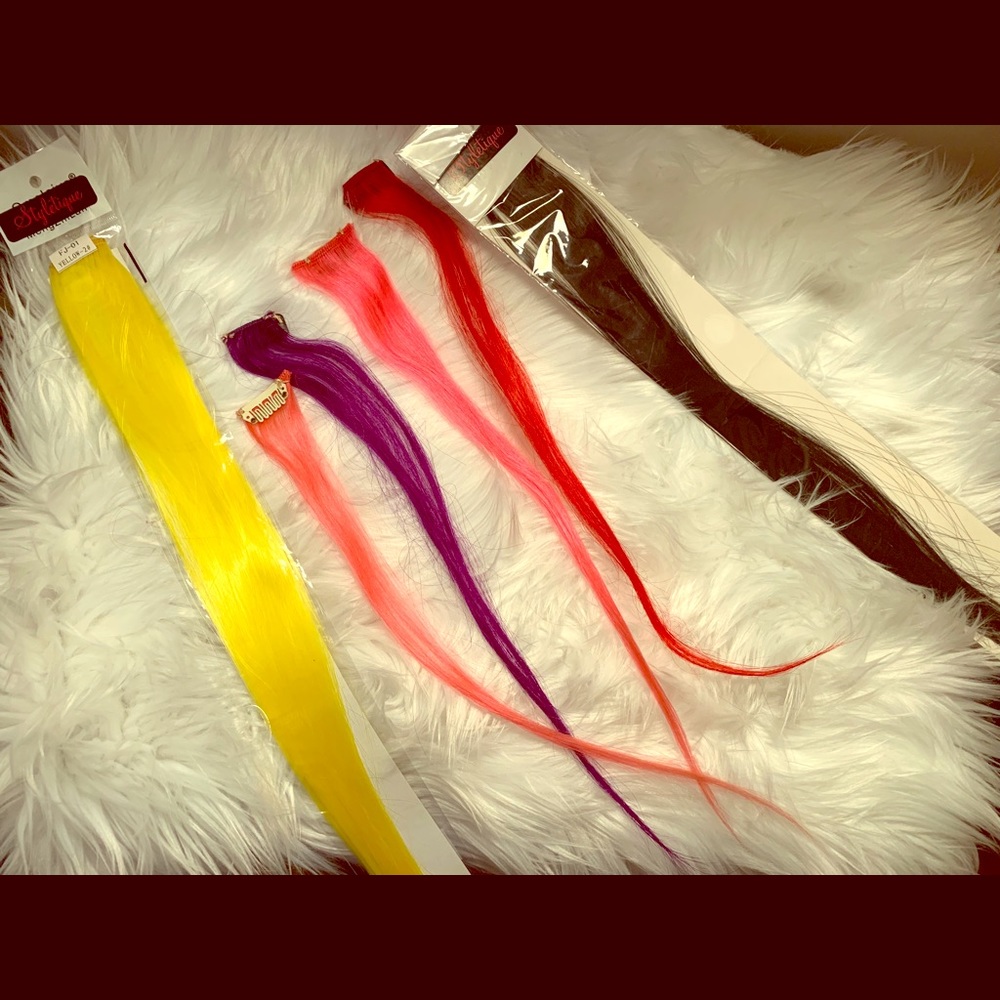 Single clip in hair extensions